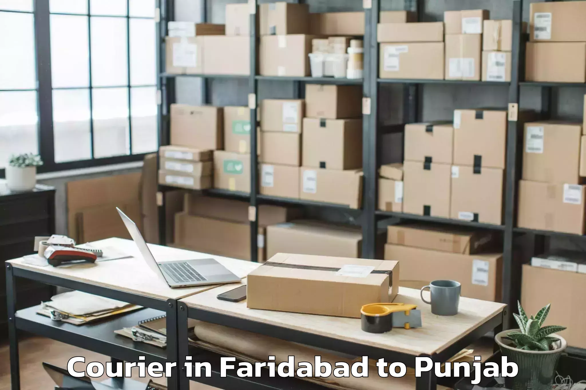 Top Faridabad to Patti Tarn Tara Courier Available